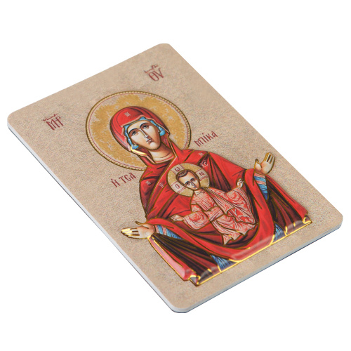 Магнит с иконой Божией Матери "Знамение", 7х10 см фото 2