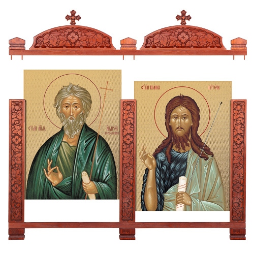 Киот настенный "Суздальский", цвет "кипарис", два модуля фото 8