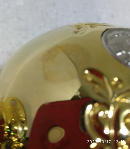 Потир на 0,3 л, нерж.сталь, чеканка, 13х23 см, У-0882 фото 6