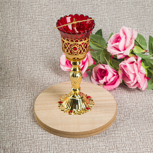 Лампада настольная, цинковый сплав, 9х20 см фото 3