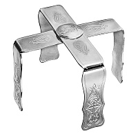 Звездица из ювелирного сплава в серебрении, Ø 11 см