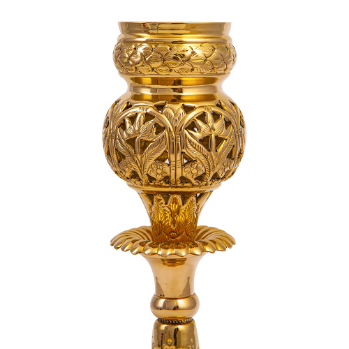 Лампада напрестольная, латунь, 12,5х29 см фото 3 Лампада напрестольная, латунь, 12,5х29 см фото 3