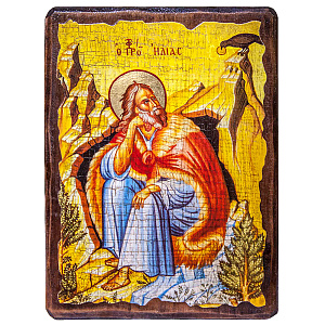 Икона пророка Илии, под старину (13х17 см)
