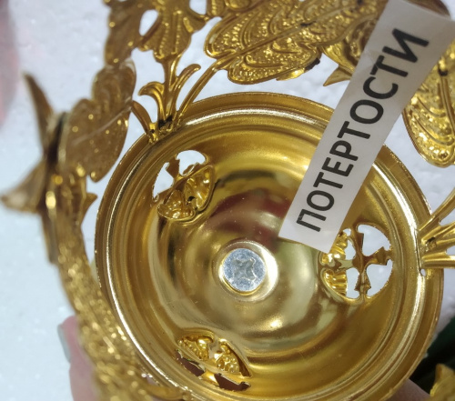 Лампада настольная, цинковый сплав, 9х14 см, №3, У 55-0013 фото 5