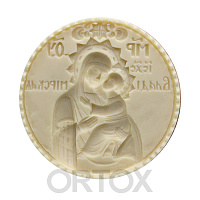 Печать для просфор с иконой Божией Матери "Владимирская", Ø 7,5 см, У-0561