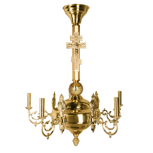 Паникадило на 5 свечей, диаметр 70 см, высота 90 см фото 4