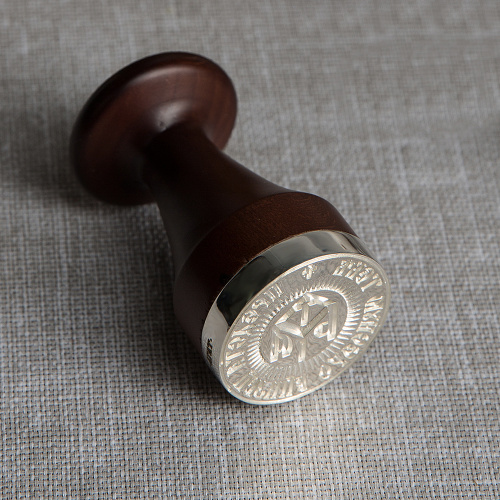 Печать для просфор Богородичная, Ø 40 мм, ювелирный сплав, серебрение фото 4