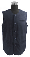 Жилет для священнослужителей черный утепленный, кашемир, с прорезными карманами