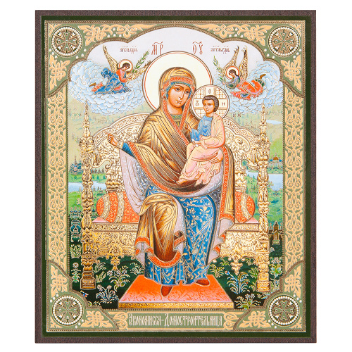 Икона Божией Матери "Домостроительница (Экономисса)", МДФ фото 2
