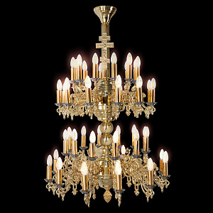 Паникадило "Фаворское" на 48 свечей, диаметр 78 см, высота 123 см (литье)