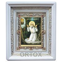 Икона преподобного Серафима Саровского, 18х21 см, прямая багетная рамка