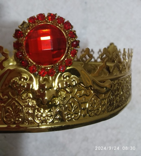 Венцы венчальные, пара, с камнями, высота 5 см, У 55-0017 фото 4