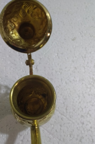 Чайник церковный для теплоты, латунь, высота 14 см, №1, У 13-0142 фото 5 Чайник церковный для теплоты, латунь, высота 14 см, №1, У 13-0142 фото 5