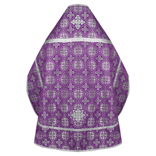 Иерейское облачение, шелк "Горненский", фиолетовое с серебром фото 3 Иерейское облачение, шелк "Горненский", фиолетовое с серебром фото 3