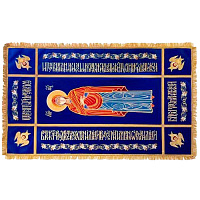 Плащаница Успение Божией Матери, бархат, 145х85 см
