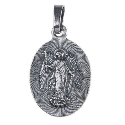 Образок мельхиоровый с ликом мученицы Татианы Римской, серебрение фото 3