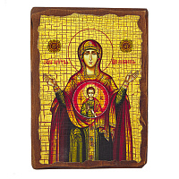 Икона Божией Матери "Знамение", под старину
