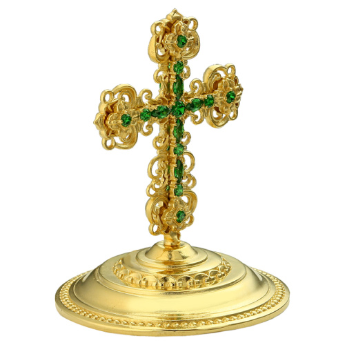 Крест на митру из ювелирного сплава с позолотой