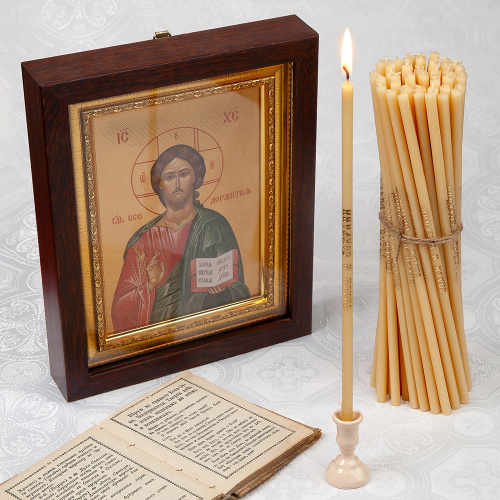 Свечи воскосодержащие "Спаси и Сохрани", белые (50 шт., №30) фото 2 Свечи воскосодержащие "Спаси и Сохрани", белые (50 шт., №30) фото 2