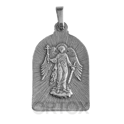 Образок мельхиоровый с ликом Божией Матери "Всецарица", серебрение фото 2