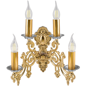 Церковное бра "Фаворское" на 4 свечи, 34х32 см (нерж. сталь)