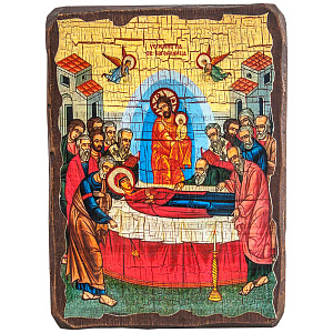 Икона Успения Пресвятой Богородицы, под старину (12х17 см)