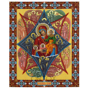 Набор для вышивания бисером "Икона Божией Матери "Неопалимая Купина", 25x30,5 см (бисер)