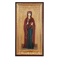 Икона большая храмовая великомученицы Марины Антиохийской, прямая рама