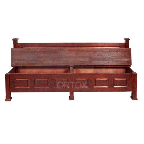 Скамья-сундук ʺМакарьевскаяʺ тёмная, 200х45х90 см фото 5