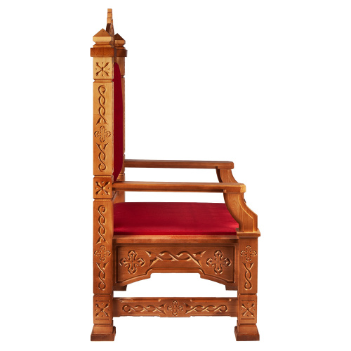 Архиерейский трон "Вятский", цвет "кипарис", 78х72х150 см фото 3