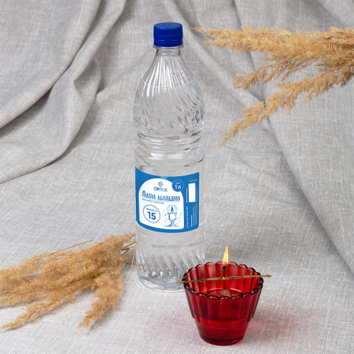 Масло лампадное вазелиновое "ORTOX", 1 л (вязкость 15), упаковка 16 шт. фото 4