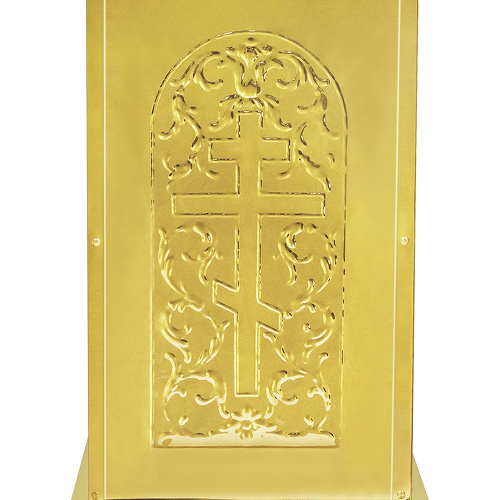 Панихидный стол на 70 свечей "Синайский", чеканка, 70х50х93 см фото 6