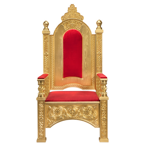 Архиерейский трон "Ярославский", цвет "золото", 78х72х160 см фото 2