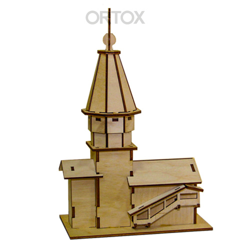 Сборная модель "Храм Успения Пресвятой Богородицы в селе Кондопога" фото 3