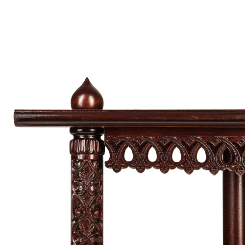 Полка для икон угловая трехъярусная, 63х33х58 фото 7