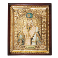 Икона большая храмовая святителя Иоасафа Белгородского, прямая рама