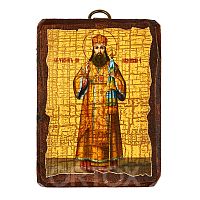 Икона святителя Тихона Задонского, 6,5х9 см, под старину