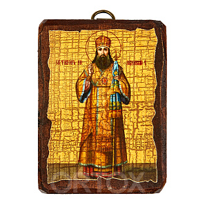 Икона святителя Тихона Задонского, 6,5х9 см, под старину (под старину)