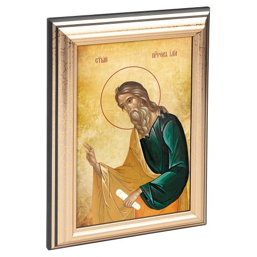 Икона пророка Илии в пластиковой рамке, 13х1,5х18 см