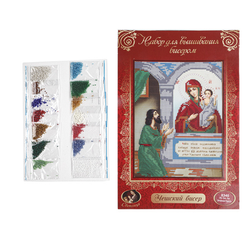 Набор для вышивания бисером "Икона Божией Матери "Нечаянная радость", 19х24 см фото 2 Набор для вышивания бисером "Икона Божией Матери "Нечаянная радость", 19х24 см фото 2
