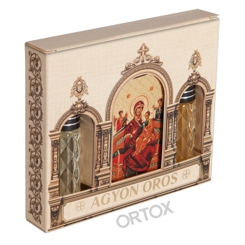 Набор ароматов с иконой Божией Матери "Всецарица", в индивидуальной подарочной упаковке, 2 шт. по 10 мл фото 4