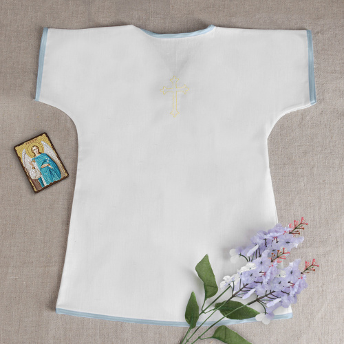 Рубашка для крещения, размер единый, бязь, цвет в ассортименте фото 3