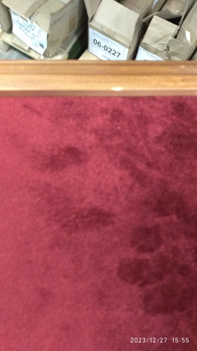 Подставка под дикирий / трикирий "Ивановская" светлая, красная ткань, 120 см, У-1051 фото 4