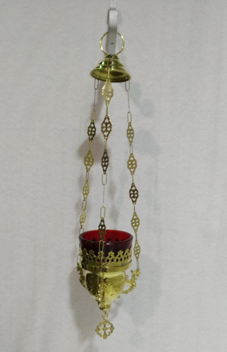 Купить лампада подвесная, латунь, 11,5х15,5 см, №1, у 13-0149 фото 2