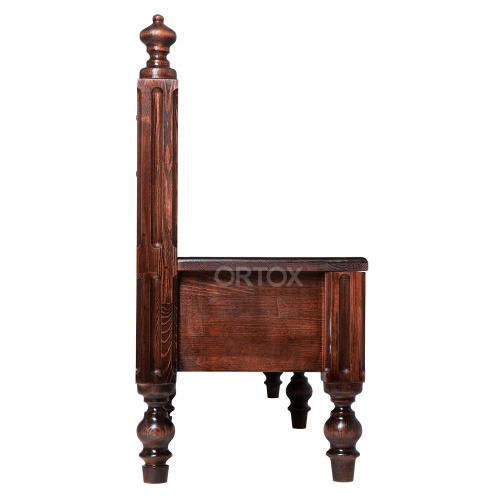 Скамья "Оренбургская" темная, 200х45х93 см фото 4