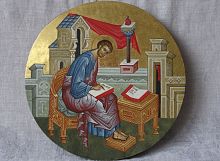 Купить иконостас лука, апостол, евангелист, фрагмент царских врат, каноническое письмо, сп-1887