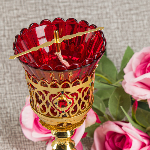 Лампада настольная, цинковый сплав, 9х20 см фото 4