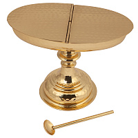 Ладаница с ложкой латунные, 17х9,5х12,5 см