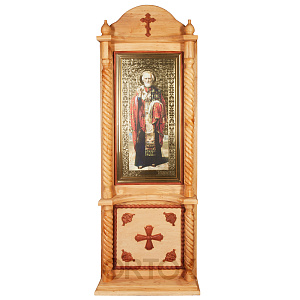 Киот напольный с иконой святителя Николая Чудотворца, 90х205 см (90х200 см)
