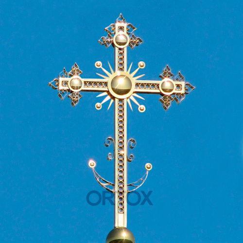 Крест на купол ажурный фото 4